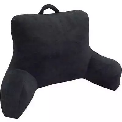 Micro Mink Plush Backrest Lounger Pillow Rich Black Poly Micro Mink • $16.27