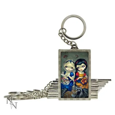 £4.95 • Buy 3D Keyring Alice & Snow White 5.6cm By Jasmine Becket-Griffith (Nemesis Now- NEW
