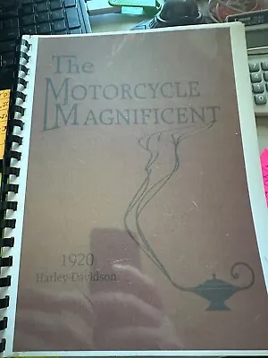 1920 HARLEY DAVIDSON CATALOG MOTORCYCLE MAGNIFICENT Antique Reproduction Sidecar • $30