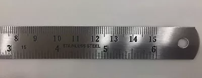 RULE 6  Stainless Steel Ruler Jull-Surg 35-510  HD DBL-Side Charts Back NEW • $2.90