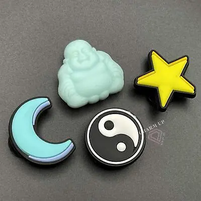 Zen Calming Croc Charms Shoe Charm Bits For Foam Clogs Buddha Yin Yang Moon Star • £2.49