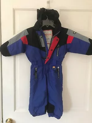 Vtg Obermeyer Snowsuit One Piece Ski Suit Bib Vintage Preschool Child KIDS 2 • $25