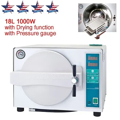 18L Dental Autoclave Sterilizer Drying Function Automatic Steam Sterilization • $1000