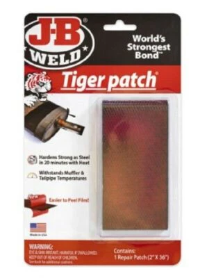 $21.95 • Buy JB Weld TIGER PATCH Epoxy Coated Fiberglass Wrap For Mufflers Tailpipe Exhaust