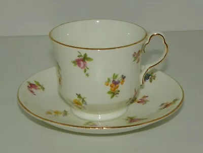 Collingwoods English China Cup And Saucer  Pattern 403 Multicolor Floral Sprigs  • $8.99