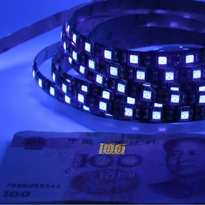 1-5m UV Purple LED Strip Light Camp Fishing Boat Show Ultraviolet Black Light • £2.63