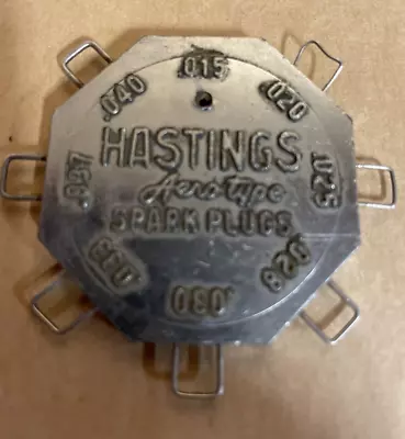 Vintage Spark Plug Gauge Hastings Mfg Co Mi Aero-Type Mich • $20.90