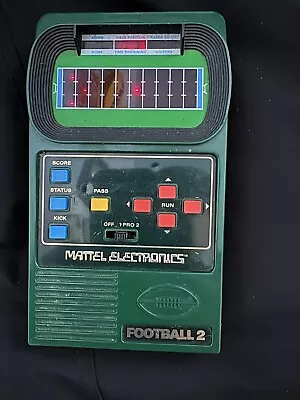 Vintage 1978 Mattel Electronics Handheld Game Football II 2 / TESTED & Working • $27.99