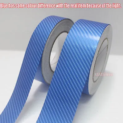 Decorative Strip 4D Texture Carbon Fiber Vinyl Tape Car House Wrap Sticker Film • $3.20