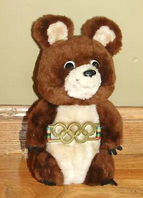 Misha 1980 Moscow 1979 Olympic Plush Bear Mascot 8  Stuffed Toy • $9.99