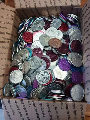 15 Lbs Box Of Bulk New Orleans Mardi-gras Aluminum  Doubloons • $32.99