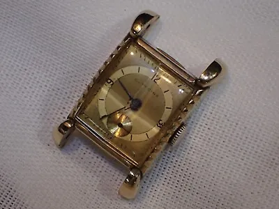 Vintage 154 Glycine 17 Jewel Men's Wind Wristwatch Good Balance 10 K GF • $300