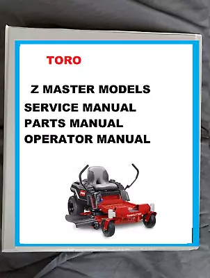 Toro Z Master 5000 Zero Turn Riding Lawn Mower Shop Service Repair & Part Manual • $71.78