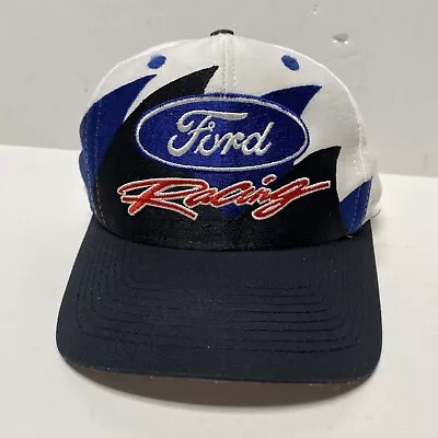 Vintage Ford Mustang Double Sharktooth Hat Snapback Logo 7 90s Racing Cars • $199.99