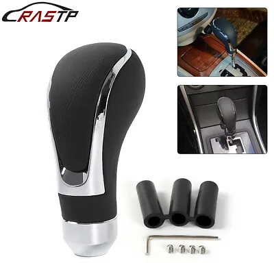 Universal Car Gear Shift Knob Manual Shifter Lever Handle Stick Black Leather • $11.65