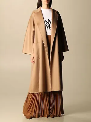 Max Mara $6890 Ludmilla Icon Coat Cashmere IT 36 US02 Labbro • $2950