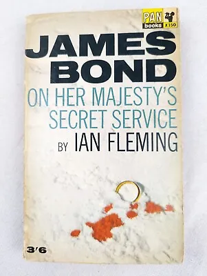 £10.90 • Buy ON HER MAJESTY'S SECRET SERVICE 007 James Bond Paperback Ian Fleming Pan Books