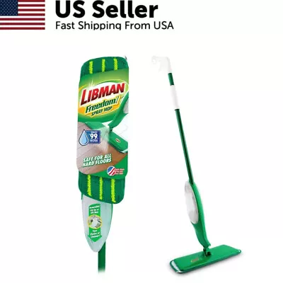 Freedom Spray Mop 360° Swivel Neck Absorbent Microfiber Pad Removable Tank New • $23.53