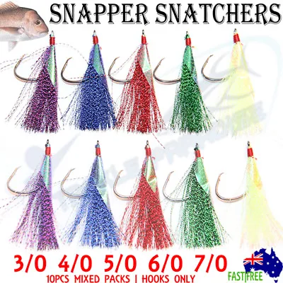 Snapper Flasher Rigs Snatcher Circle Hooks Rig Fishing Flashers Lure Paternoster • $9.95