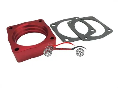 Red Billet Aluminum Throttle Body Spacer Fit 99-05 VW 1.8L MK4 Volkswagen • $52.63