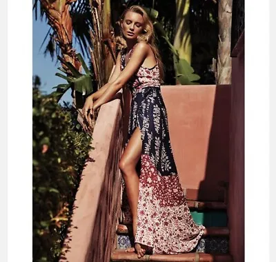 $125 • Buy Tigerlily Floral Print Haveli Maxi Dress Size 8 RRP $249