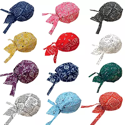 1pc Do Rag Paisley Skull Cap Cotton Head Wrap Motorcycle Biker Doo Du Bandana • $4.79