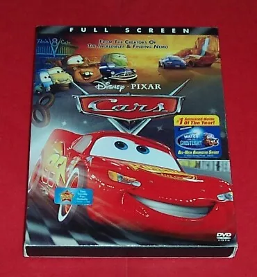 Cars (Single-Disc Full Screen Edition) - DVD - VERY GOOD • $1.95