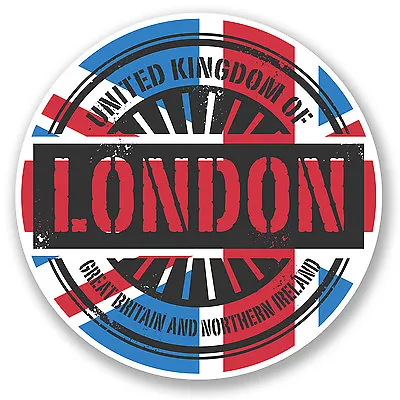 2 X 10cm London England UK Vinyl Sticker Decal Travel Luggage Flag Tag #6026 • £2.99