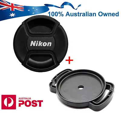 NIKON FIT 55 Mm LENS CAP For D3400 Camera  + Anti Lost Buckle Holder • $7.80