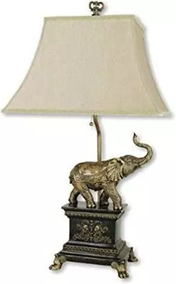 ORE International 8203 Elephant Table Lamp 29 X 17 X 14 Antique Gold  • $194.30