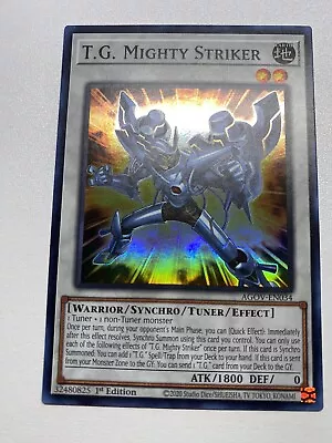 Yu-Gi-Oh! T.G. Mighty Striker Super Rare 1st Edition AGOV-EN034 NM/M  • $1