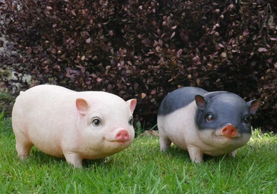 £39.99 • Buy Pig Horse Garden Ornament Piglet Sculpture Farmyard Animal Statue Décor Home