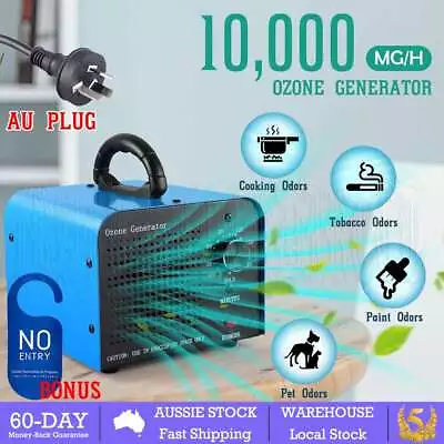 100G/H Ozone Generator Ozonator Machine Air Purifier Cleaner Ionizer Deodoriser • $87.85