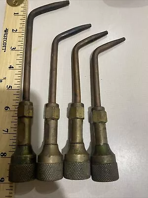 Vintage Marquette Welding Brazing Model G Brass Torch 2 Piece Tips Nozzle 4 Pc • $89.50