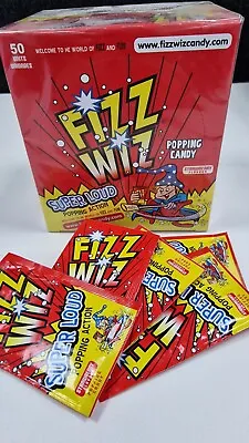 £11.99 • Buy Fizz Wiz STRAWBERRY POPPING CANDY VEGETARIAN Retro Sweets SUPER LOUD Full Box