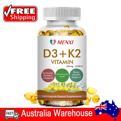 Vitamin D3 10000IU And K2 MK-7 250mcg - 120 Tablets - Immune System Support • $21.99