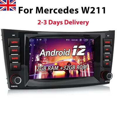 7'' Android Car Stereo Radio For Benz CLS E Class W211 W219 E200 GPS Sat Nav BT • £151.99