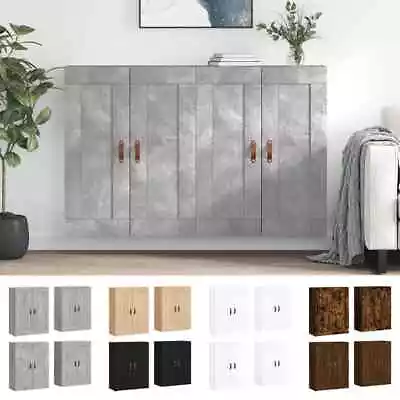 Wall Mounted Cabinets 2 Pcs Grey Sonoma Engineered Wood VidaXL • £106.99