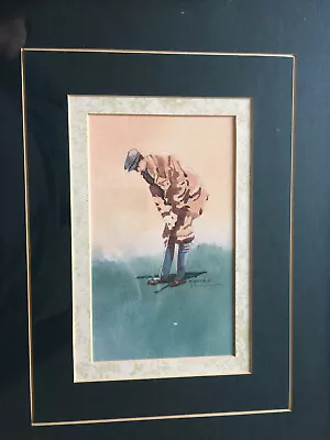 Golf Art Picture Singed  D Nichols  Framed • $39.99