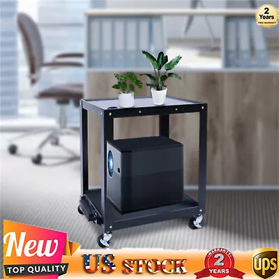 AV Cart Media Cart With Power Strip Monitor Projector Holder Shelves For Office • $85.50