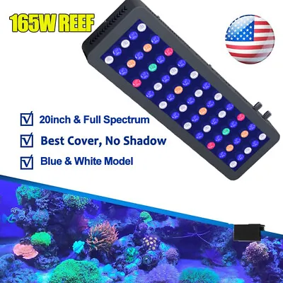 165W Full Spectrum Marine Reef LED Aquarium Fish Tank Light For Fresh/Salt Water • $86.24