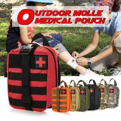 First Aid Kit Tactical Molle Medical Pouch Outdoor Emergency Survival Bag Pack • $16.03