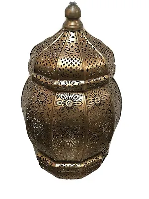 Moroccan Lamp Pendant Metal Ceiling Light Hanging Lantern Lamp ZENDA IMPORTS • $120