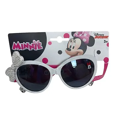 Disney Junior Minnie Mouse Sunglasses Sparkly Bow Youth Kids UVA UVB Protection • £14.66