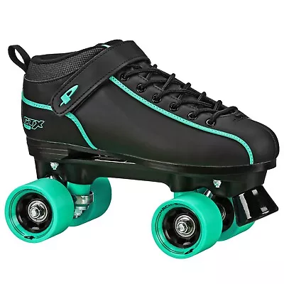 Black & Teal GTX-500 Quad Roller Speed Skates • $100