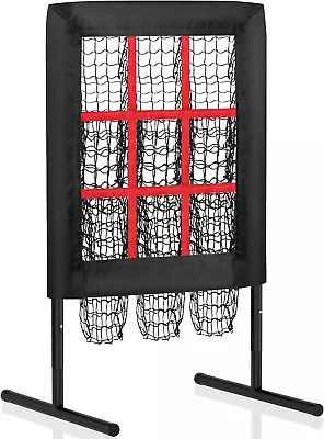 9 Hole Pitching Net Pitching Target Pitchers Net Baseball Trainer With Actual To • $99.99