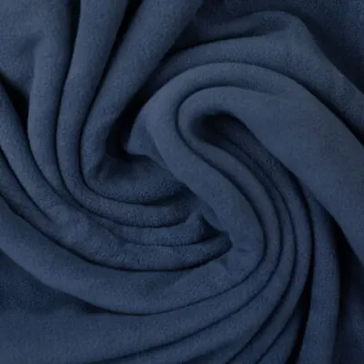 0.5m Microfleece Fiona Jeans Blue Anti-Pilling 744 (9.90 EUR/m) • £4.28