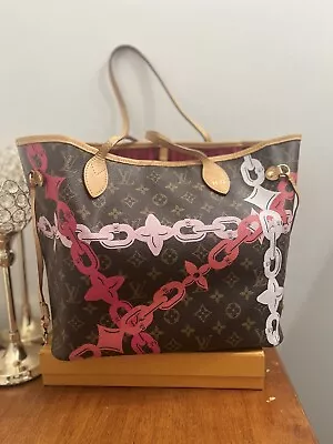 Louis Vuitton Neverfull MM Limited Edition Bay Monogram Canvas • $1000