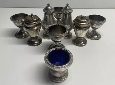 Ianthe Silver Plated SaltPepper Shakers With 5 Egg Cups And 2 Other Shakers • £26.31