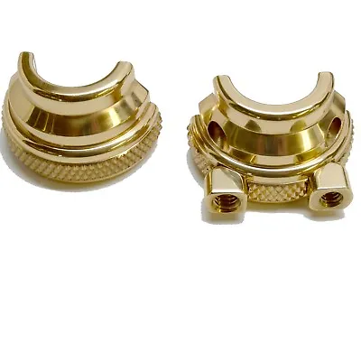 Motorcycle Throttle Housing For Harley Davidson Dual Cable 1 Inch - Brass • $89.95